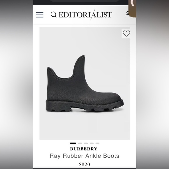 Authentic BURBERRY “Ray Rubber Ankle Boots”
New In Box🔥 - Picture 5 of 6